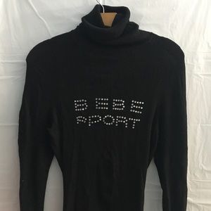 Vintage bedazzled Bebe Turtleneck